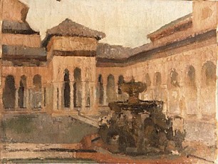 1923 Concert Champêtre – Les violonistes 011-concertchampetre-lesviolonistes-1923  1923 -80×100, Huile sur papier marouflée sur carton,  réf. 23A Projet pour tapisserie, Ecole des Arts Décoratifs  1er Salon des Tuileries (1923), Paris;  Les plaisirs et les jours, esquisse Thème antique  1923 – 80×100 – Huile sur papier, esquisse  réf. 23B collection famille de l’artiste  Les plaisirs et les jours Thème antique  1923 – 100×80 – Huile sur papier marouflée, carton de tapisserie  réf. 23C Salon des Tuileries (1924), PARIS  collection famille de l’artiste  Vendanges en Franche Comté 010-vendangesenfranche-comte-1923  1923 – Esquisse au fusain, signée en bas à gauche  réf. 23D Première version de « La moisson en Franche-Comté », carton de tapisserie commandé pour les Gobelins, voir 1924.  D’après Goya Sans titre-1923  circa 1923 – 54×81 – Huile sur toile,  réf. 23E collection Famille de l’artiste  Place en Espagne avec fontaine au milieu