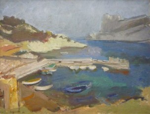 Jetée dans la crique, ou le port de Sormiou