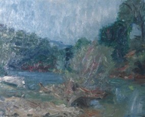 Paysage avec rivière