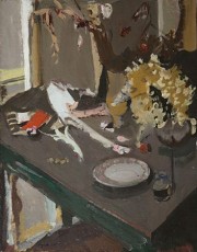 Nature morte sombre aux buis