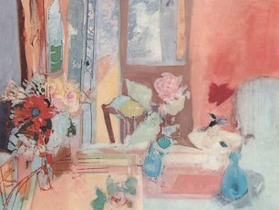 La table de la salle à manger aux Sorbiers, ou la nature morte à la rose