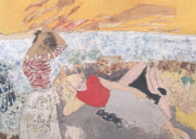 Femmes sur la plage de Porquerolles